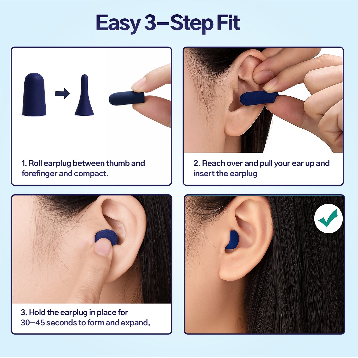 SoundBloc Foam Earplugs - Max noise protection M/L