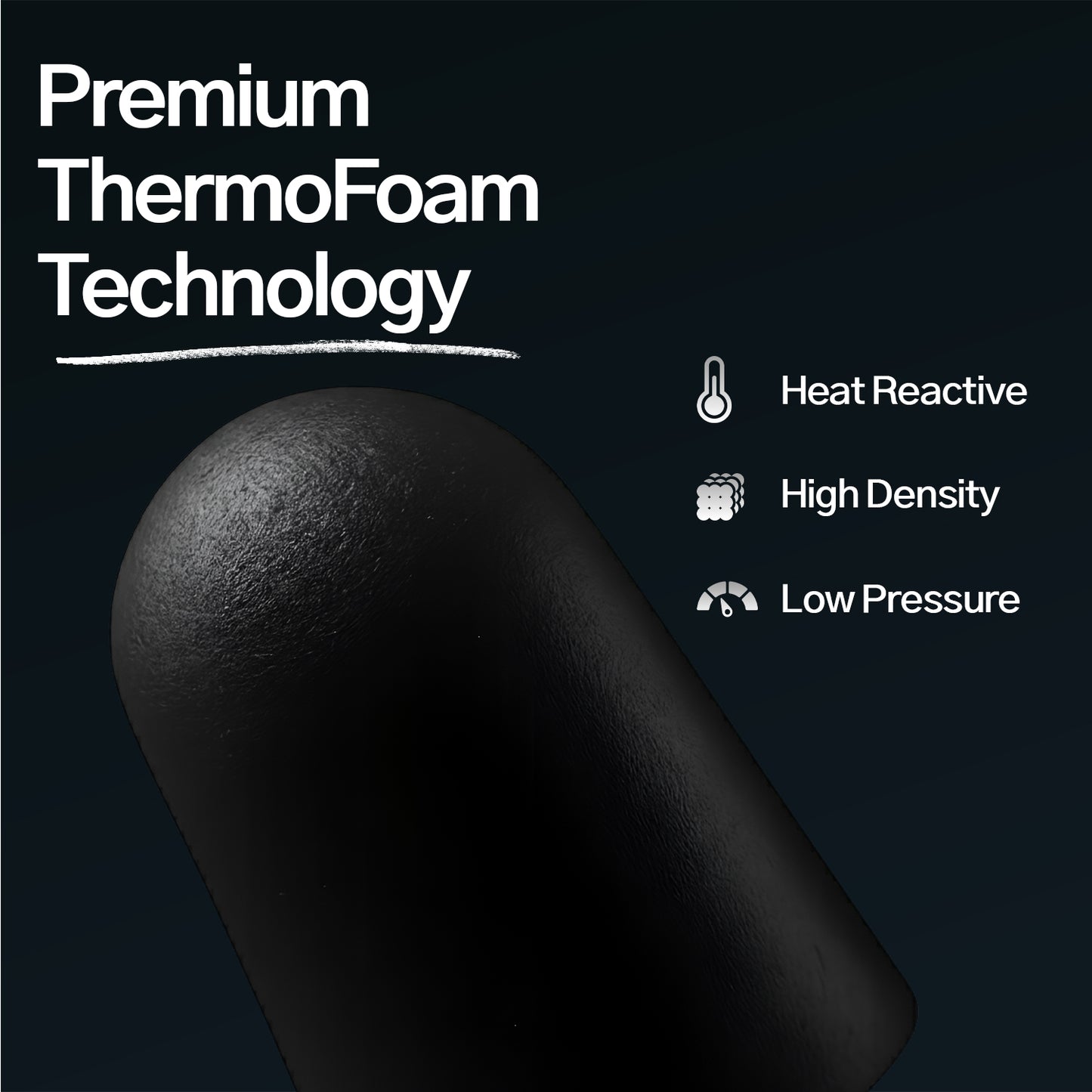 Noir Foam Earplugs - Max noise protection M/L
