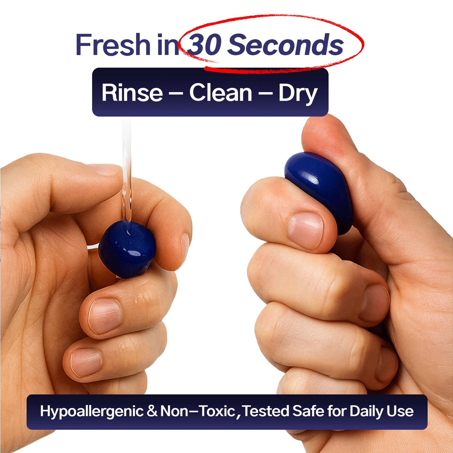 SoundBloc Silicone Earplugs - Side sleep comfort - 1 year supply