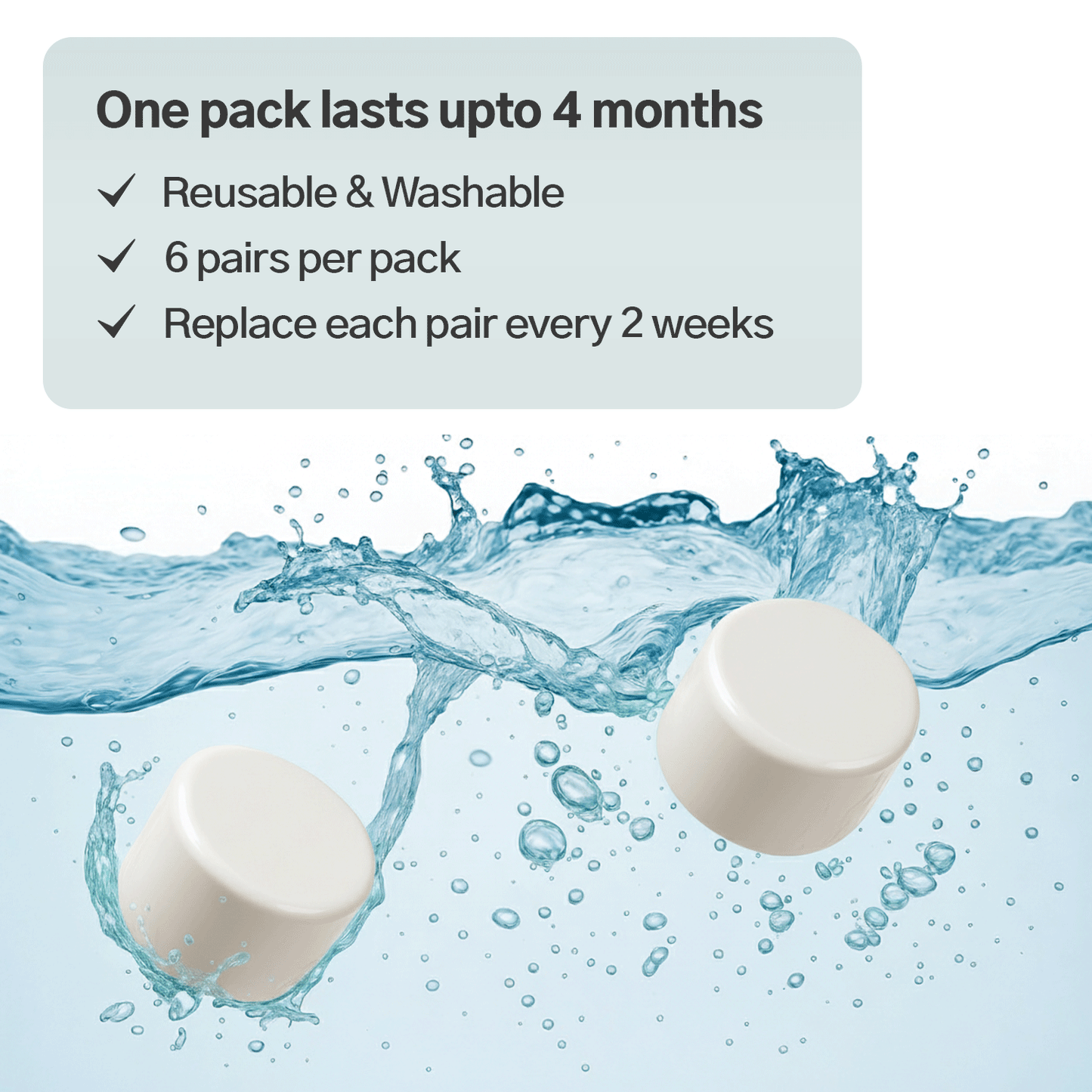 Air Silicone Earplugs - Side sleep comfort M/S