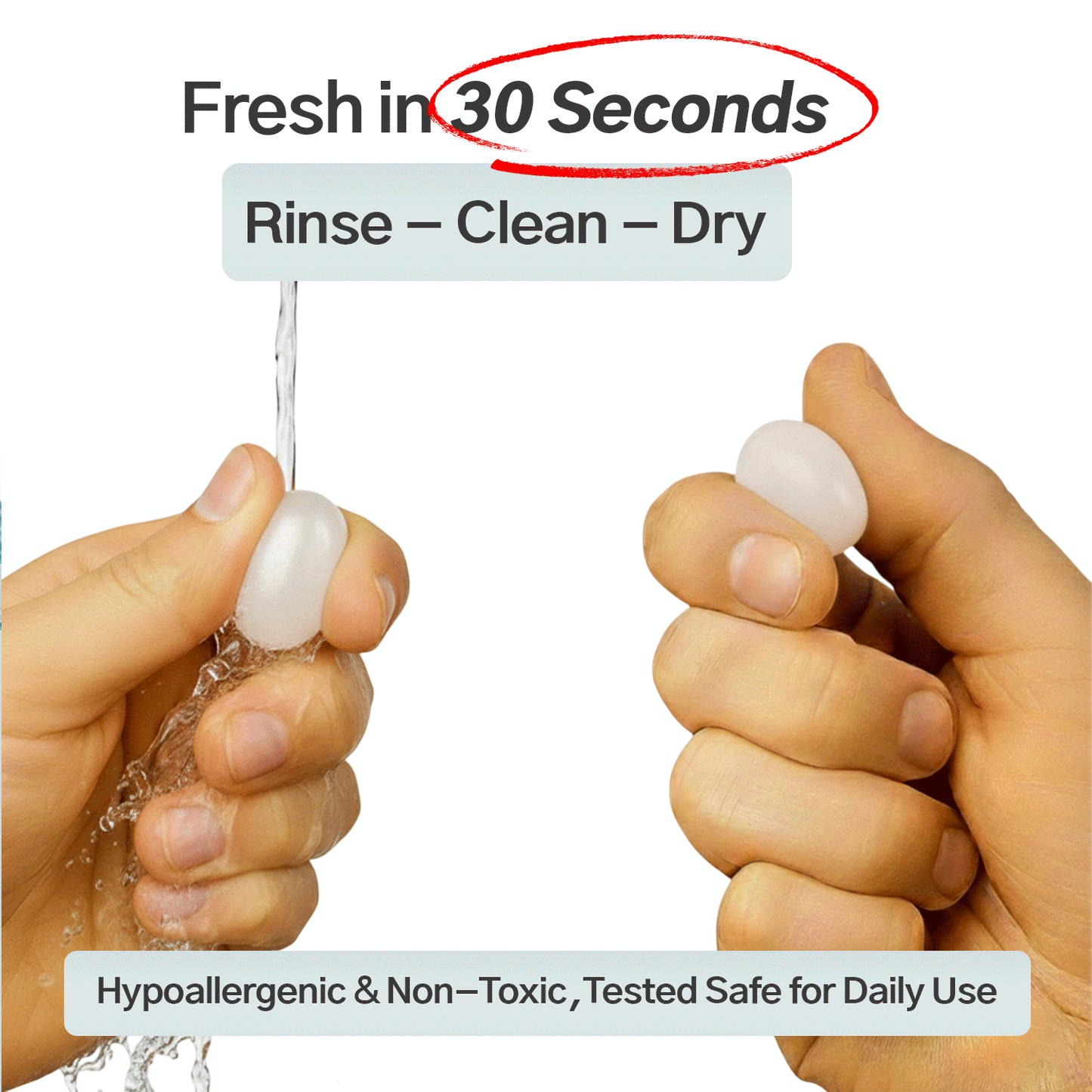 Air Silicone Earplugs - Side sleep comfort M/S