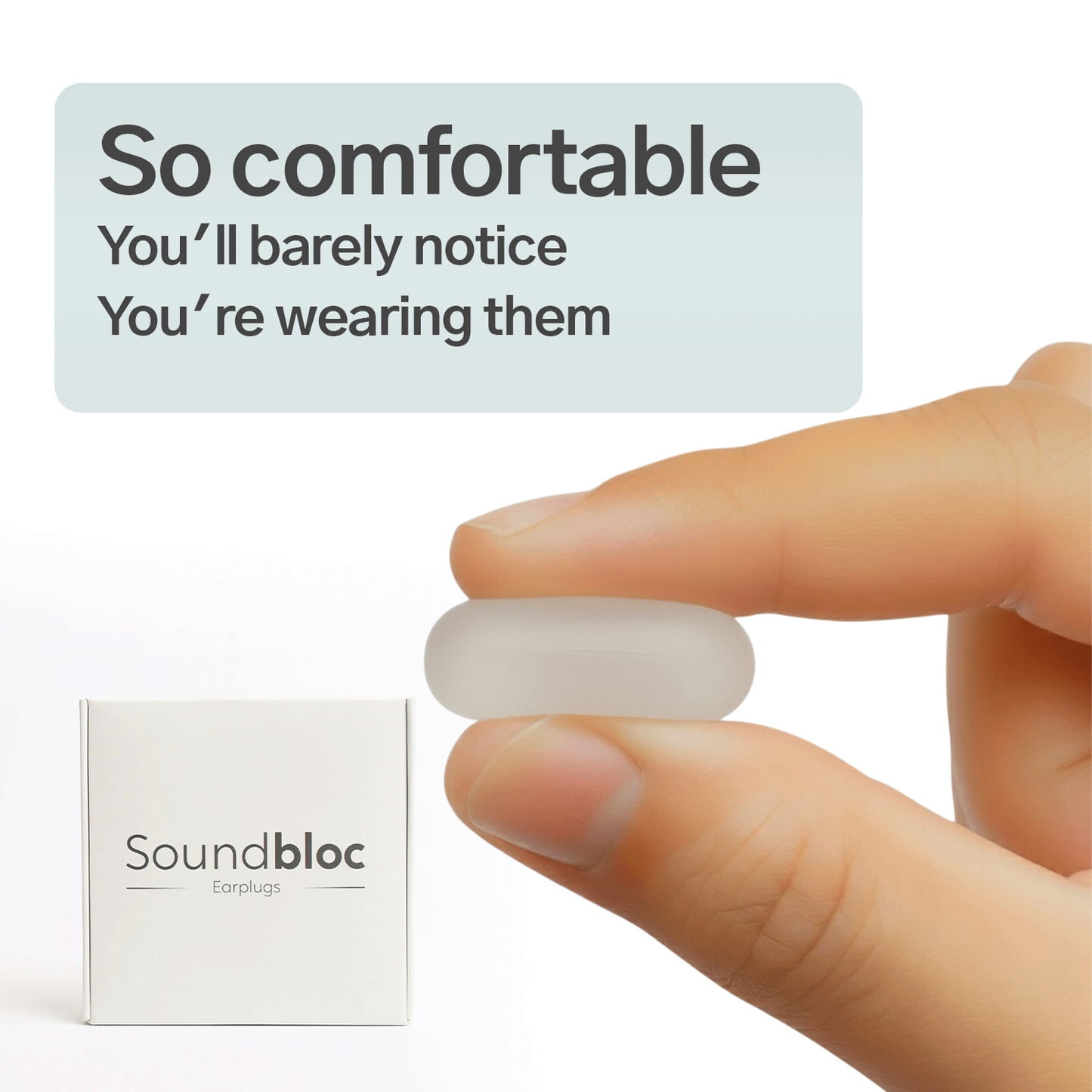 Air Silicone Earplugs - Side sleep comfort M/S