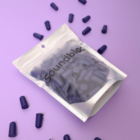 SoundBloc Foam Earplugs - Max noise protection M/L